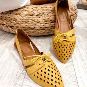 Ženske sandale F344 - LOVE BALLERIN'S - ŽUTA