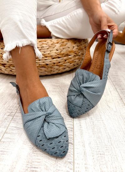 Kožne sandale F289 - LOVE BALLERIN'S - PLAVA