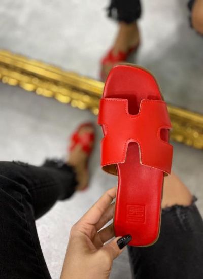 WOMEN MULES - RED