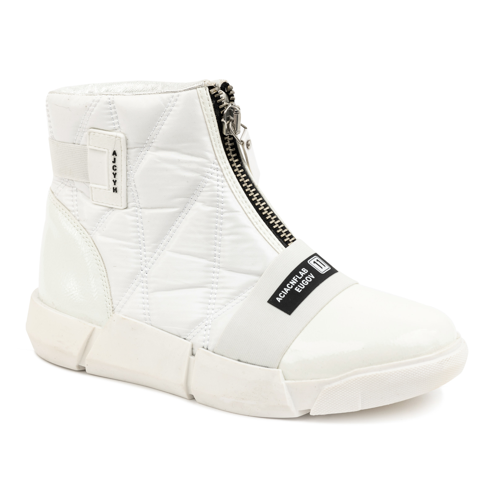 RUSTLE BOOTS WITH RUBBER  - WHITE