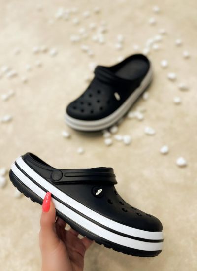 Rubber slippers  - BLACK