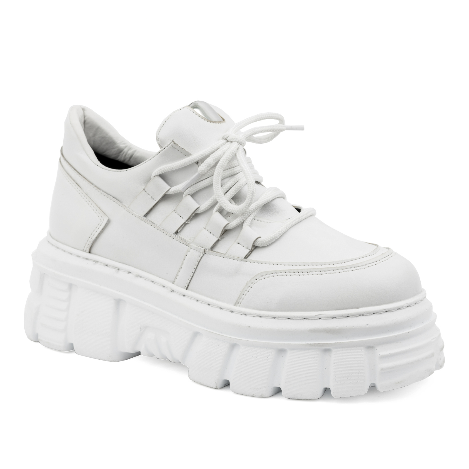 HIGH SOLE SNEAKERS - WHITE