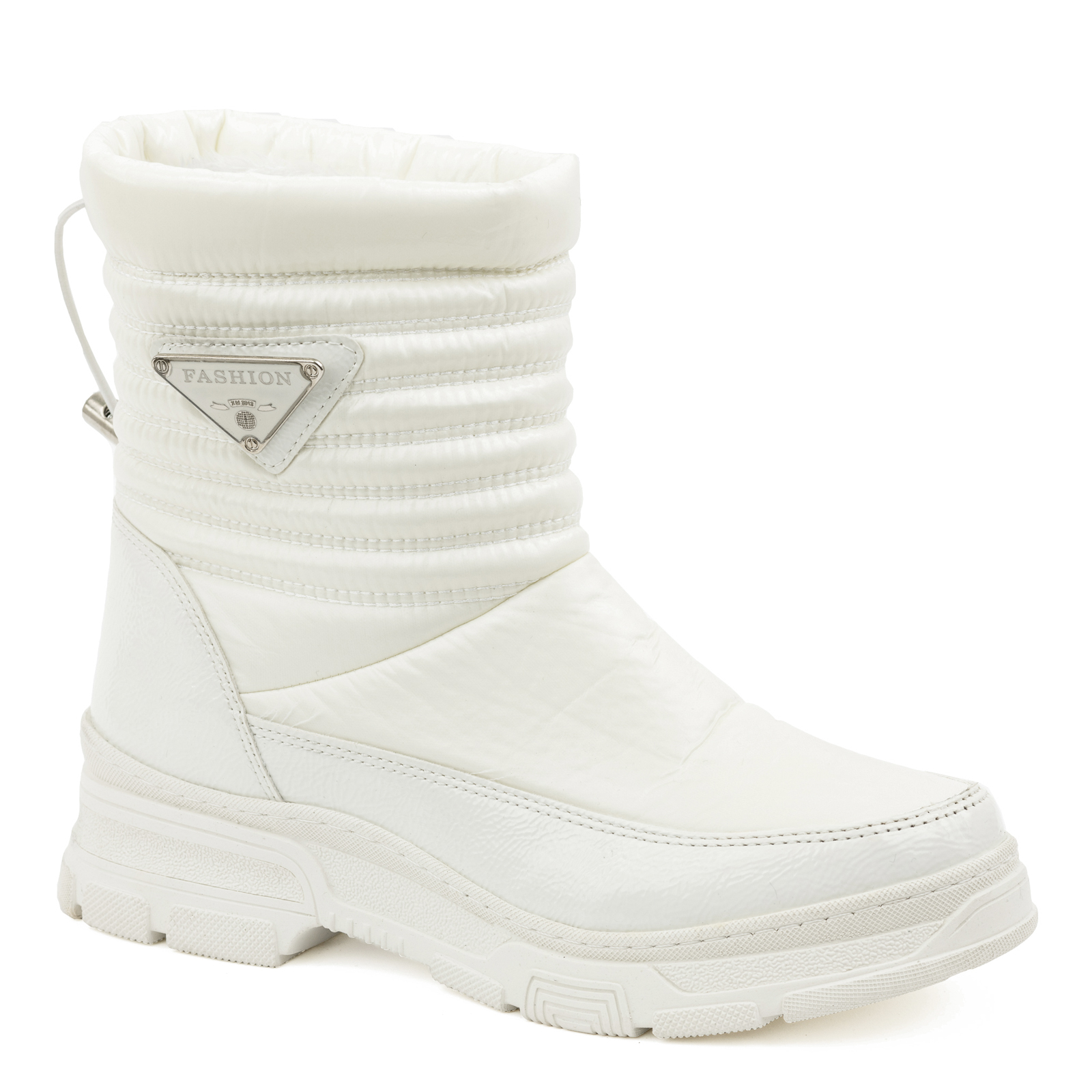 ANKLE BOOTS WITH SPORTS SOLE - WHITE