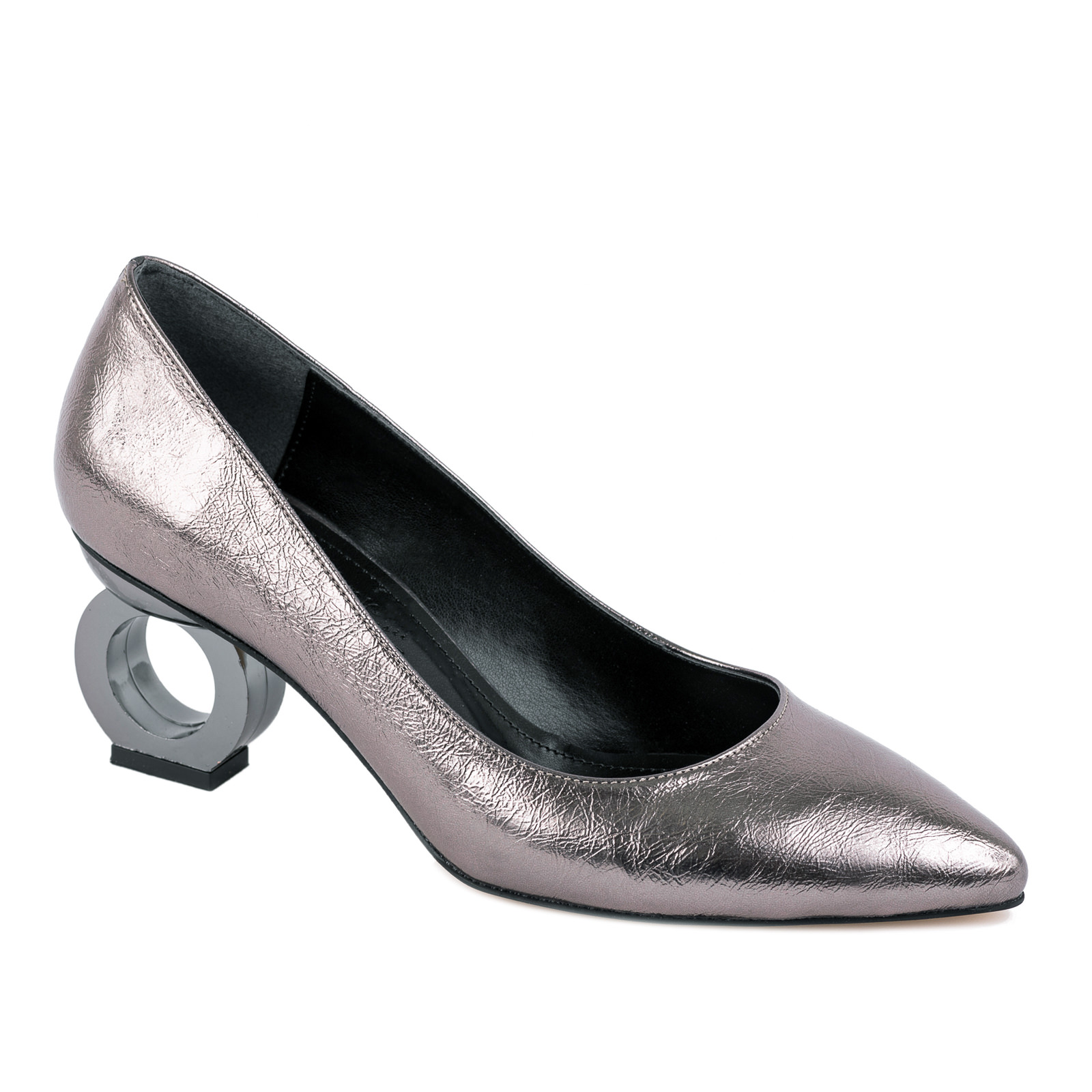 POINTED STILETTO SHOES - GRAPHITE