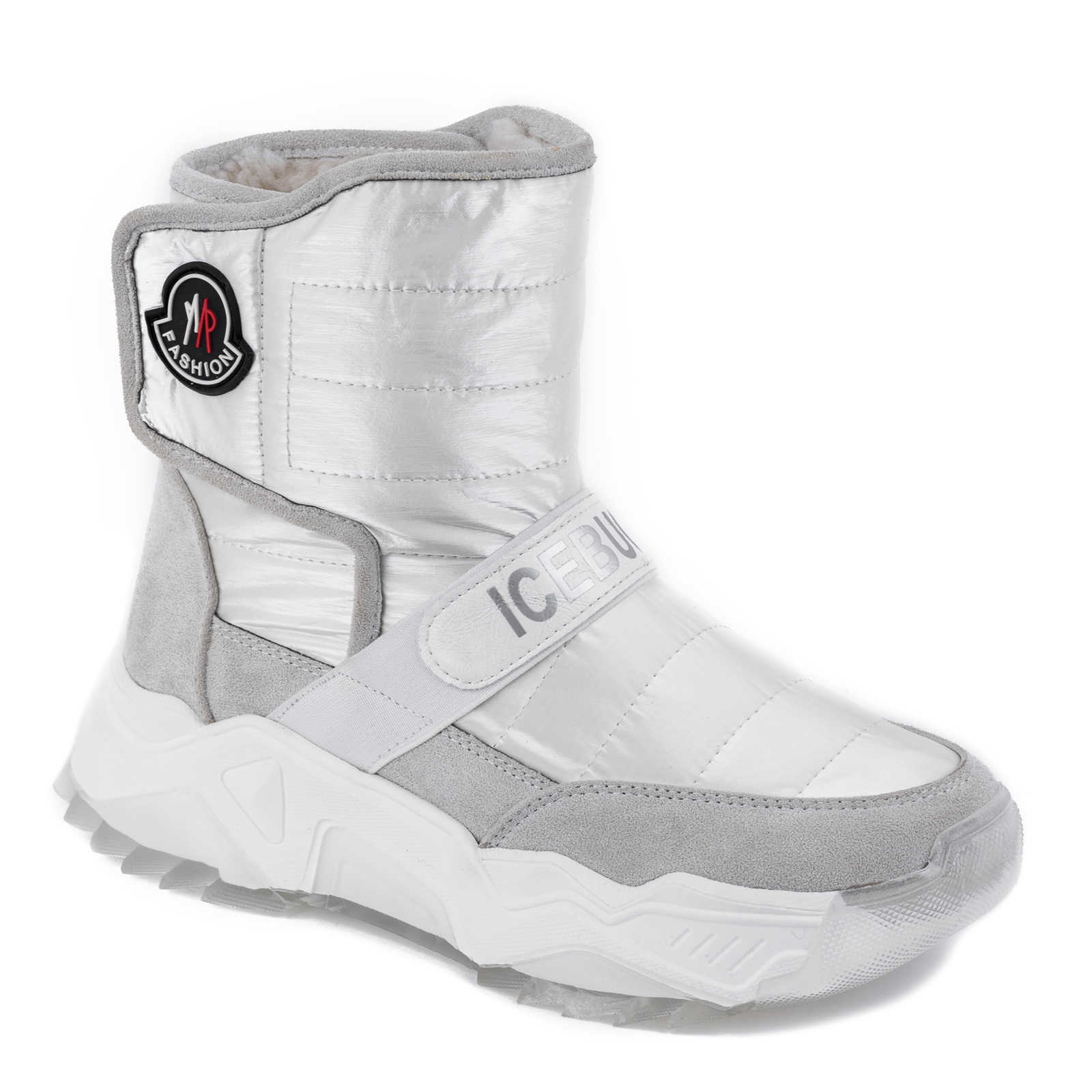 ICEBUG SNOW BOOTS WITH VELCRO BAND - WHITE