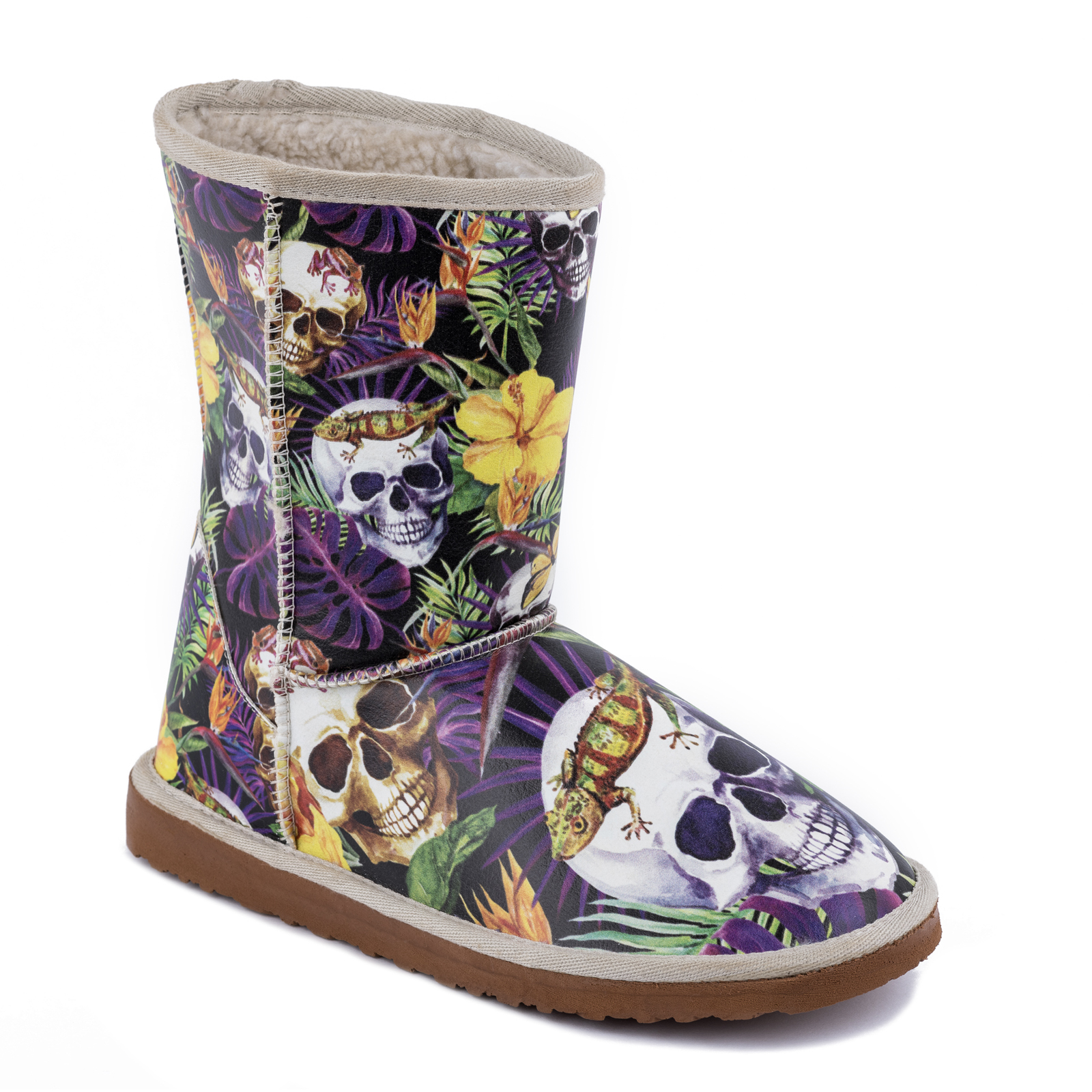 SKULL COLORFUL SNOE BOOTS 