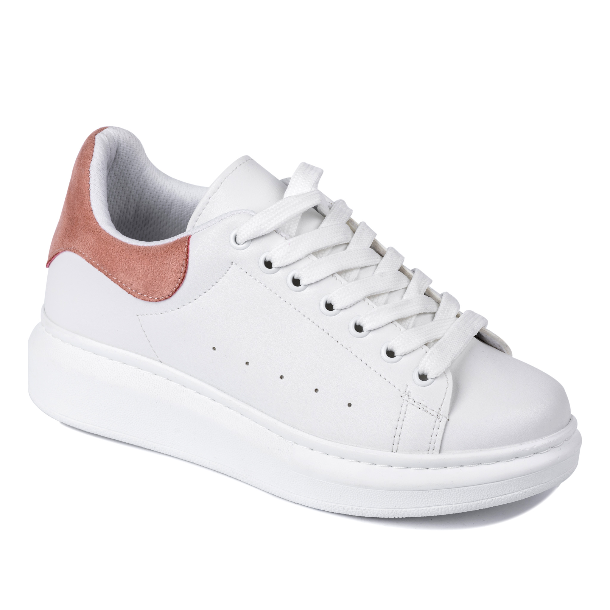 HIGH SOLE SNEAKERS - WHITE/ROSE