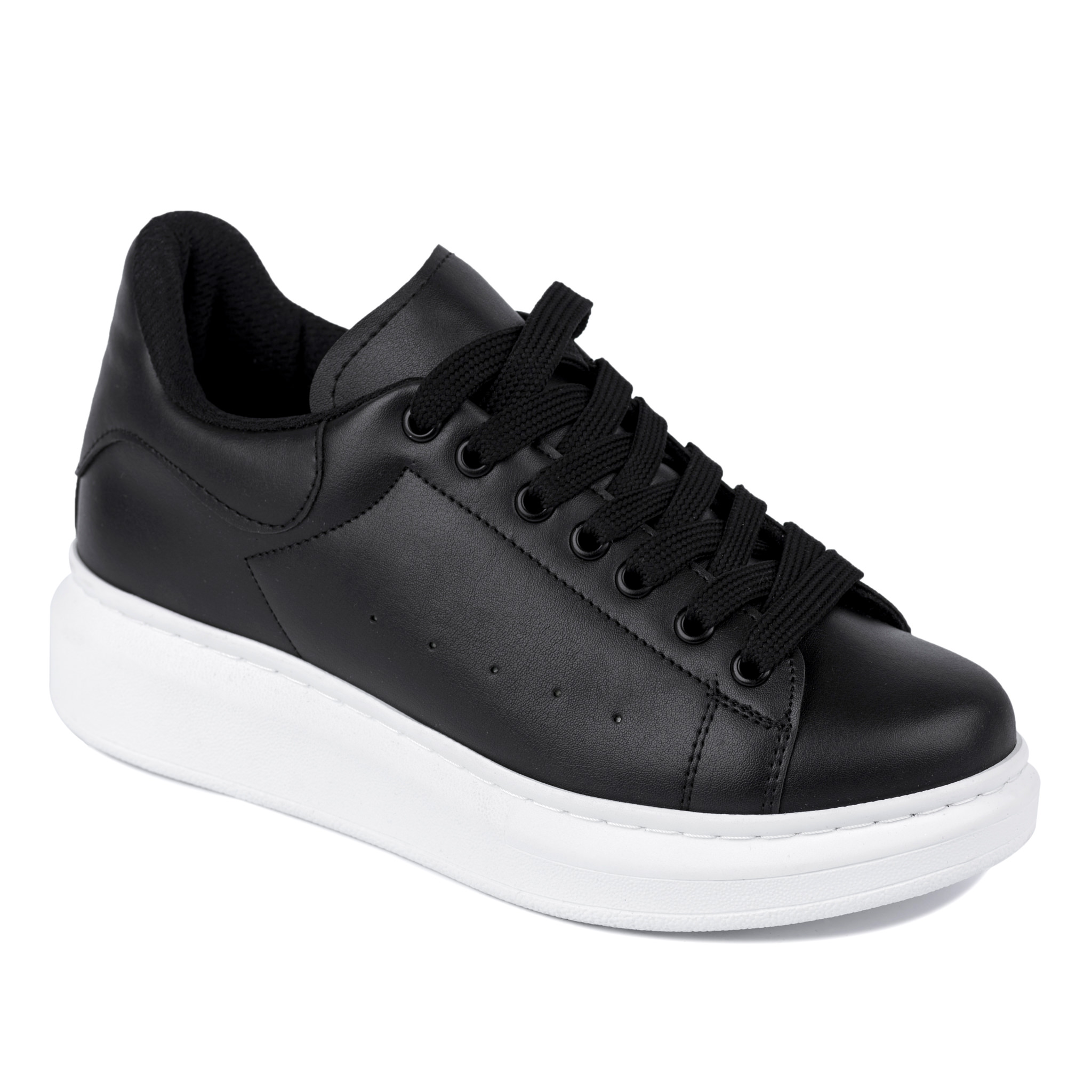 HIGH SOLE SNEAKERS - BLACK