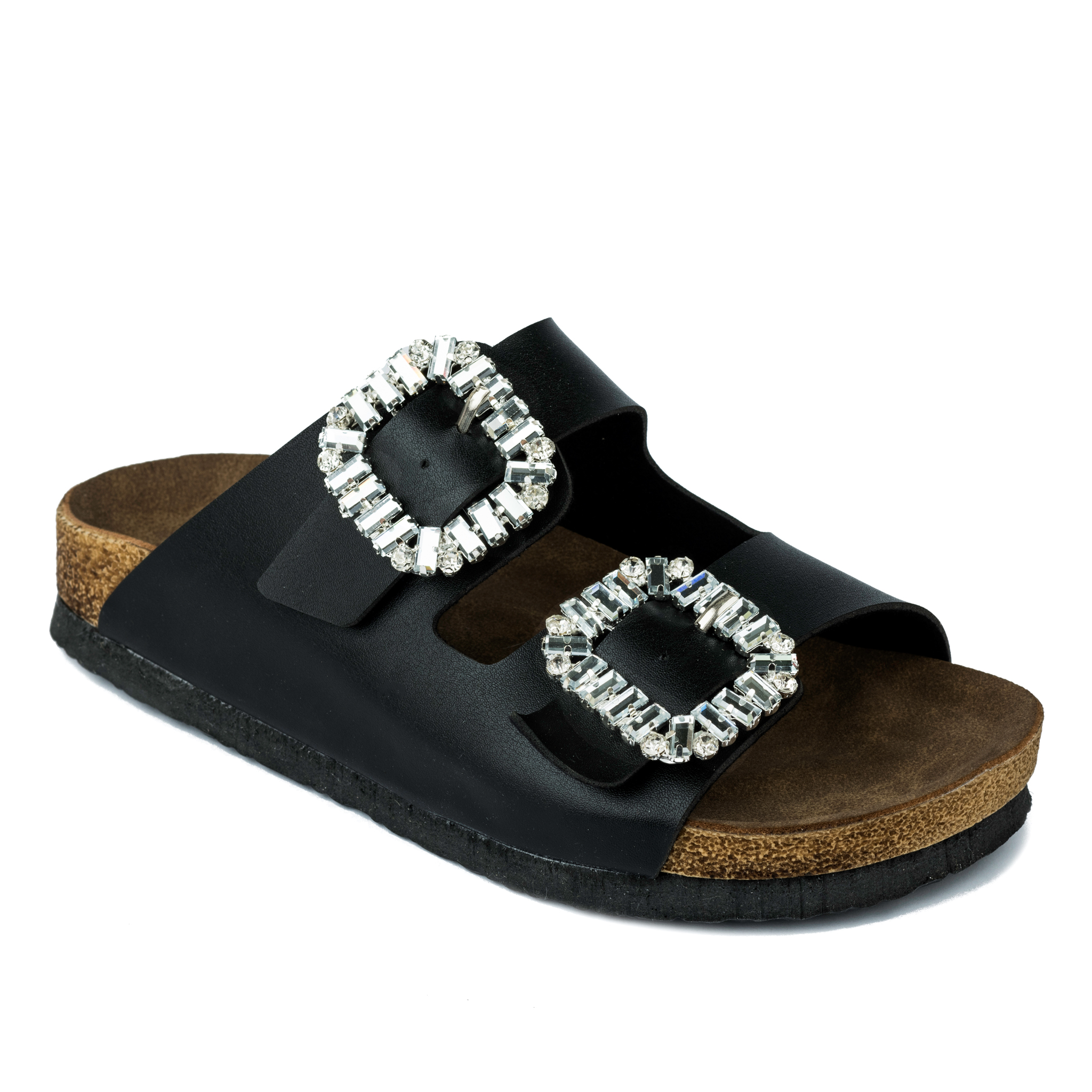 Women Slippers and Mules A173 - BLACK