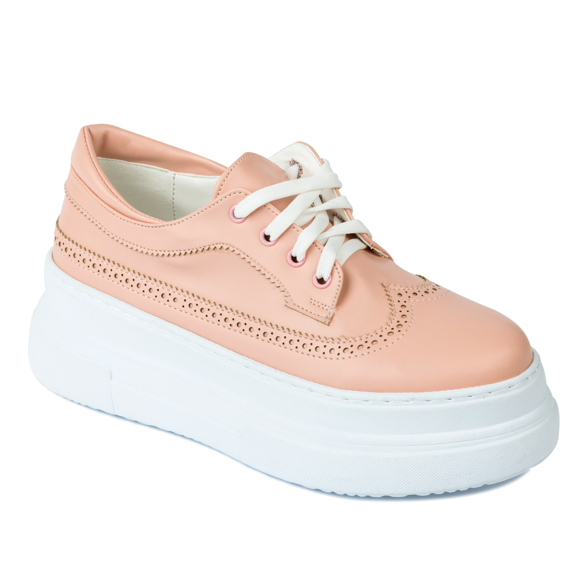 HIGH SOLE SHALLOW SHOES - ROSE