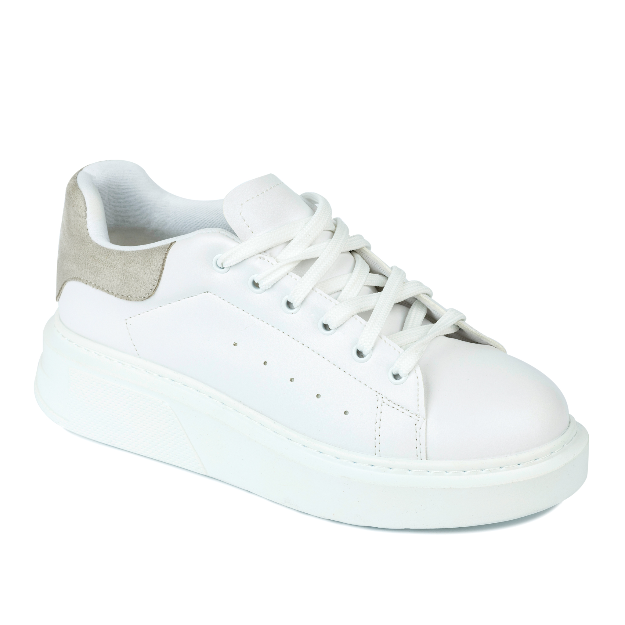 HIGH SOLE SNEAKERS - WHITE/GRAY