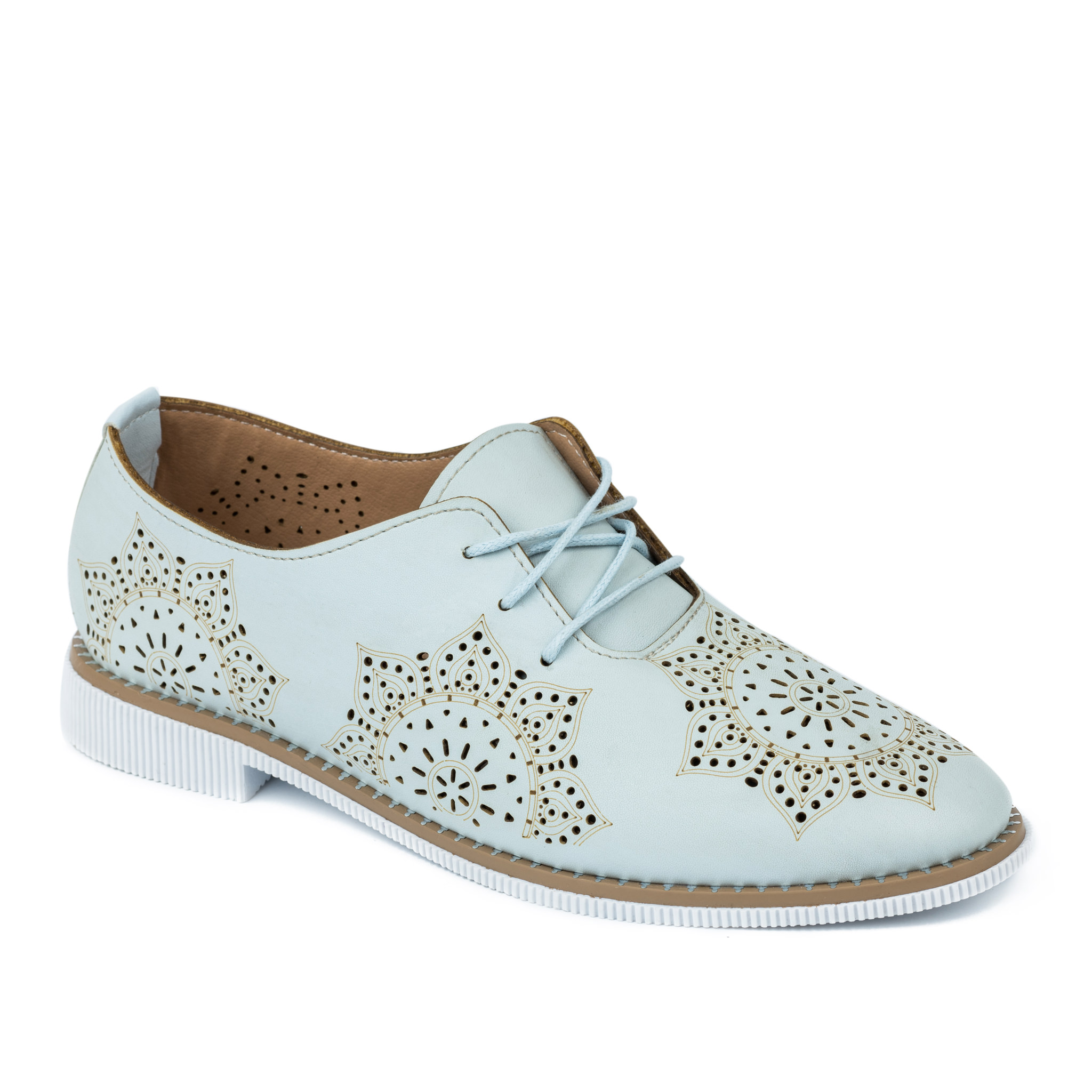 HOLLOW OXFORD SHOES - BLUE