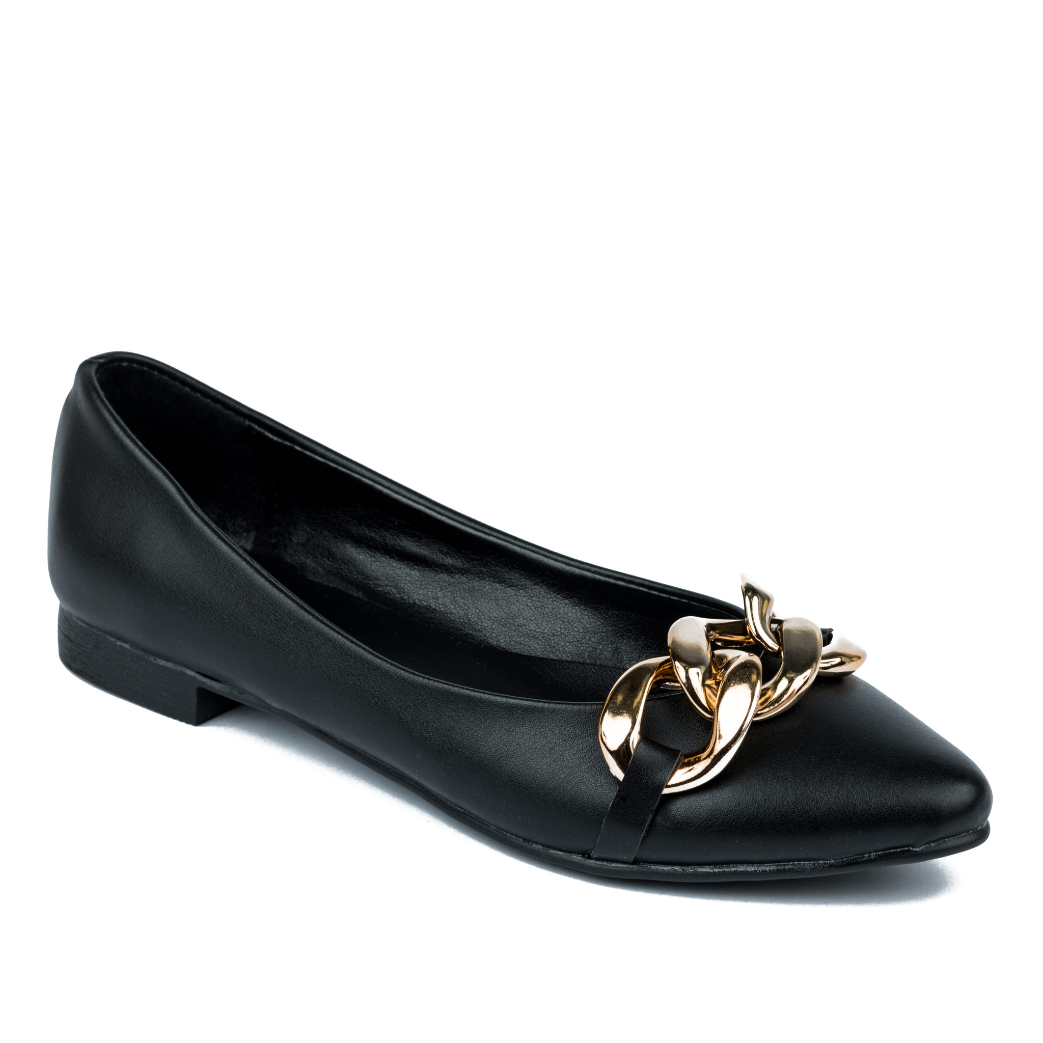 FLATS WITH CHAIN - BLACK