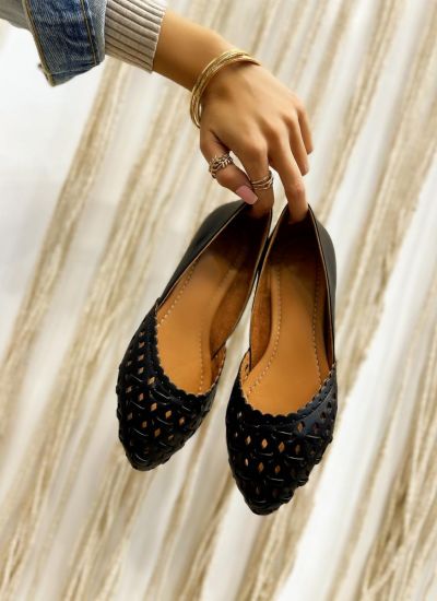 Balerina lapos cipő A223 - FEKETE