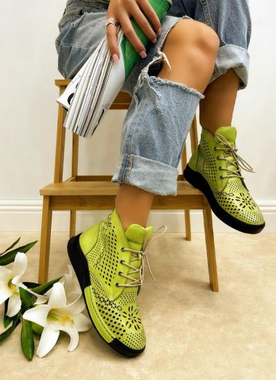 Women sneakers A234 - GREEN