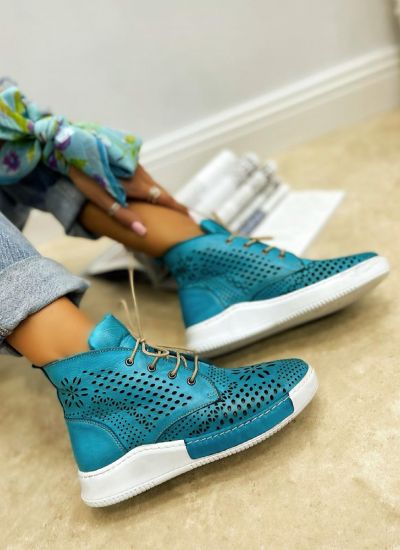 Women sneakers A234 - TURQUOISE