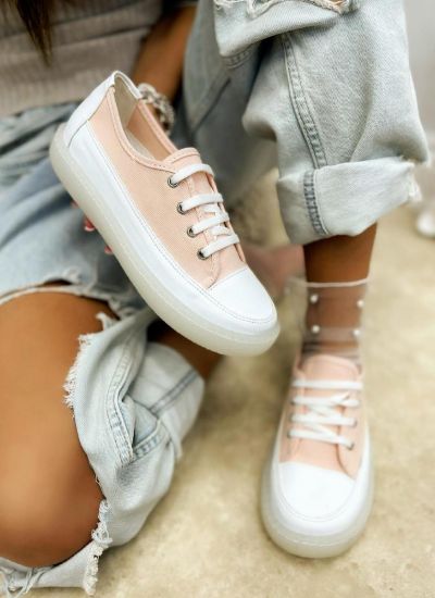 SNEAKERS WITH HIGH SOLE - ROSE