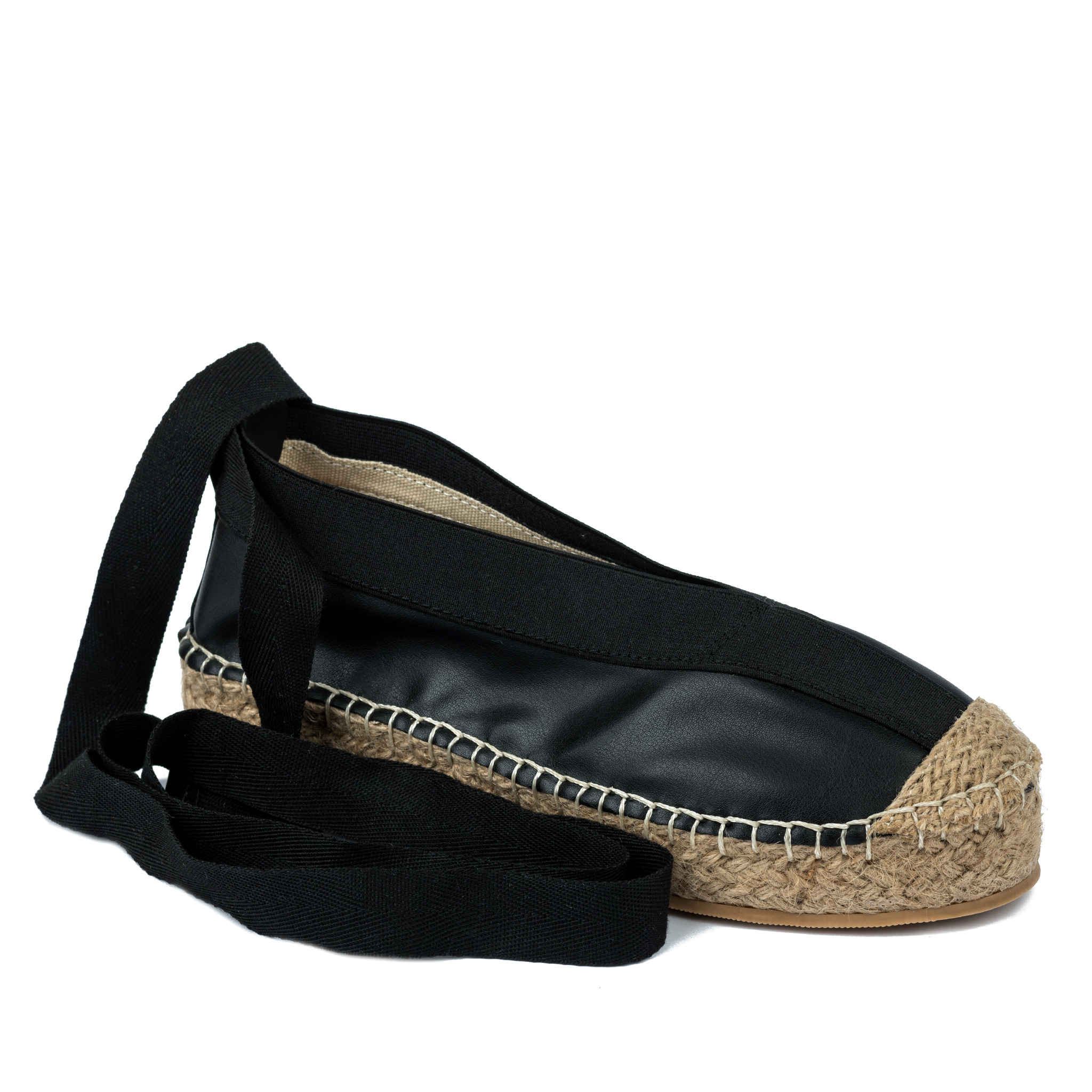 Women espadrilles and slip-ons A245 - BLACK